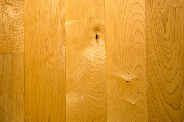 Image showing Wooden floorboard fragment. Canadian maple.