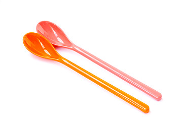 Image showing Colorful spoons