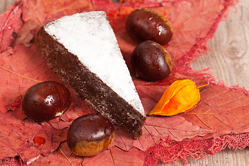 Image showing Chestnut cake