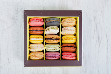 Image showing French macarons