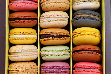 Image showing French macarons