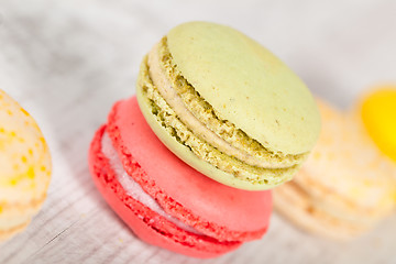 Image showing French macarons