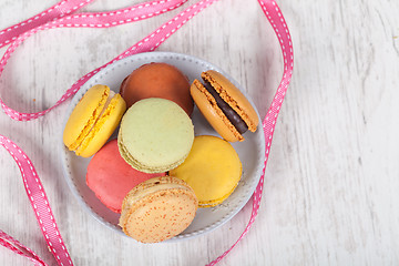 Image showing French macarons
