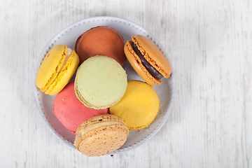 Image showing French macarons