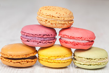 Image showing French macarons