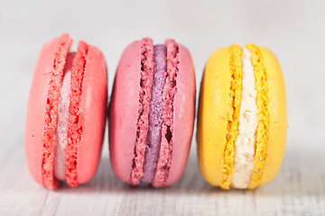 Image showing French macarons