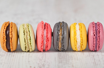 Image showing French macarons