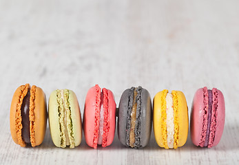 Image showing French macarons