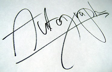 Image showing Autograph