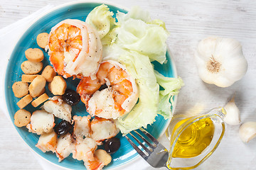 Image showing Prawn salad