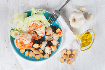 Image showing Prawn salad