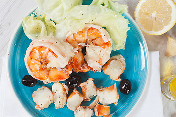 Image showing Prawn salad