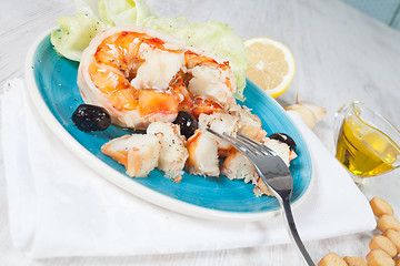 Image showing Prawn salad