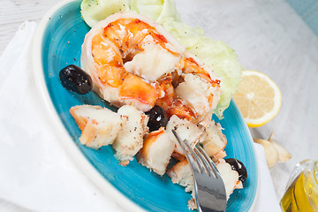 Image showing Prawn salad