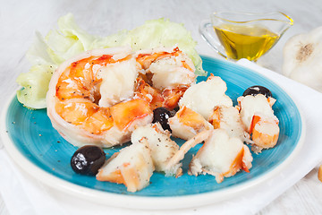 Image showing Prawn salad