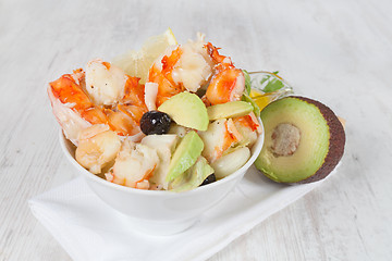 Image showing Prawn salad