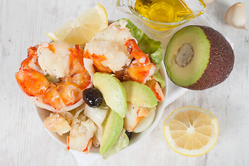 Image showing Prawn salad