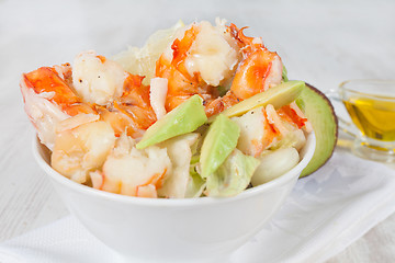 Image showing Prawn salad