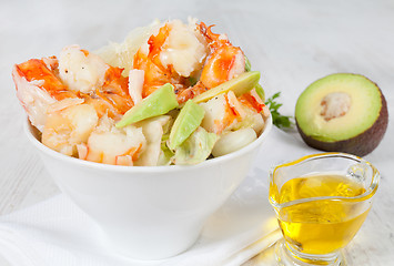 Image showing Prawn salad