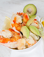 Image showing Prawn salad