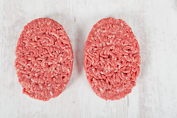 Image showing Raw hamburger