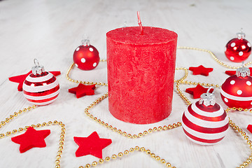 Image showing Christmas candle