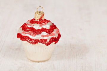 Image showing Christmas cupcake