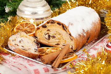 Image showing Christmas stollen