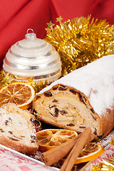 Image showing Christmas stollen