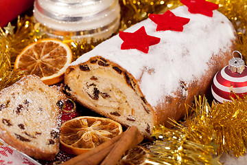 Image showing Christmas stollen