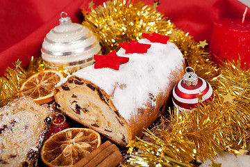 Image showing Christmas stollen