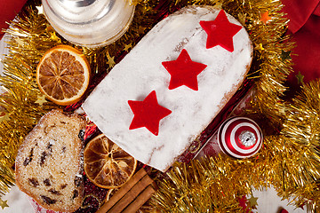 Image showing Christmas stollen