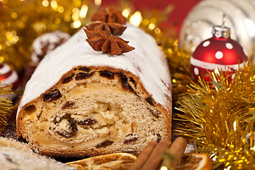 Image showing Christmas stollen