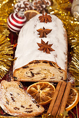 Image showing Christmas stollen