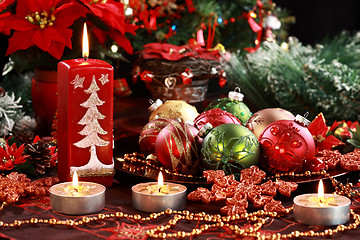 Image showing Christmas ornaments