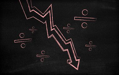 Image showing Stock market loss