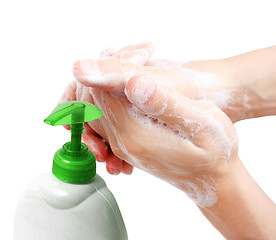 Image showing Washing hands