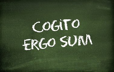 Image showing Cogito ergo sum