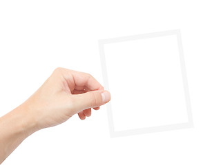 Image showing Holding photo frame