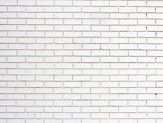 Image showing White brickwall