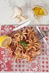 Image showing Fried Octopus