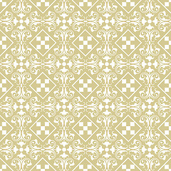 Image showing seamless classic floral pattern