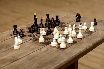 Image showing hand-made chessboard