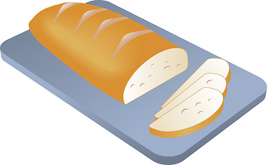 Image showing Sliced baked bread