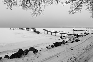 Image showing Winter at Kolding fjord