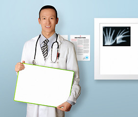 Image showing doctor with empty board