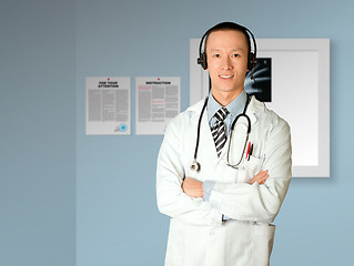 Image showing doctor with headphones