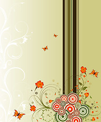 Image showing Abstract flower background