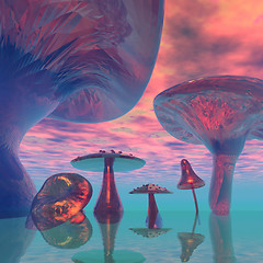 Image showing LAND  OF  THE  GIANT  MUSHROOMS