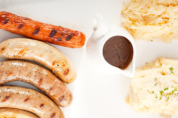 Image showing selection of all main type of german wurstel saussages